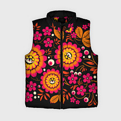 Женский жилет Хохлома параноидальная, цвет: 3D-черный