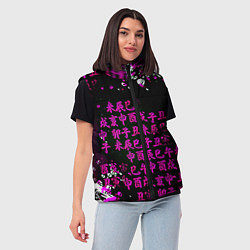 Женский жилет Аниме бомбинг пинк, цвет: 3D-красный — фото 2