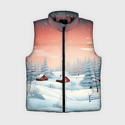 Женский жилет Погружение в зимнюю атмосферу