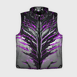 Женский жилет Киберпанк доспех фиолетовый, цвет: 3D-черный