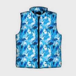 Женский жилет Всплеск акварели, цвет: 3D-черный