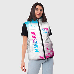 Женский жилет Maneskin neon gradient style вертикально, цвет: 3D-черный — фото 2