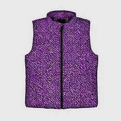 Женский жилет Чёрные и фиолетовые мазки