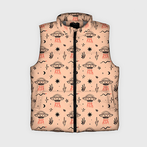 Женский жилет НЛО пустынные змеи / 3D-Светло-серый – фото 1