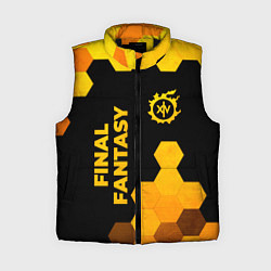 Женский жилет Final Fantasy - gold gradient вертикально