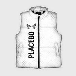 Женский жилет Placebo glitch на светлом фоне по-вертикали, цвет: 3D-черный