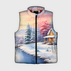 Женский жилет Сказочная метель подарков