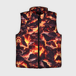 Женский жилет Бурлящая лава, цвет: 3D-красный