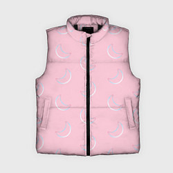 Женский жилет Розовая луна, цвет: 3D-черный