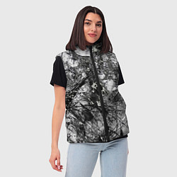 Женский жилет Белый лес камуфляж, цвет: 3D-черный — фото 2