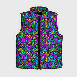 Женский жилет Multicolored stripes, цвет: 3D-светло-серый