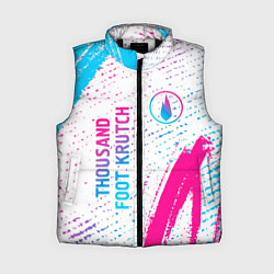 Женский жилет Thousand Foot Krutch neon gradient style вертикаль, цвет: 3D-черный