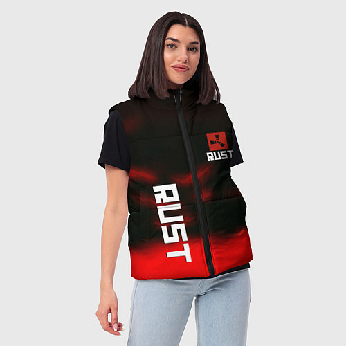 Женский жилет Rust the game colors / 3D-Светло-серый – фото 3
