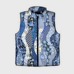 Женский жилет Лоскутные волны