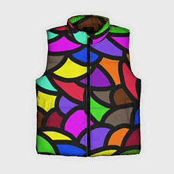 Женский жилет Яркие краски жизни, цвет: 3D-черный