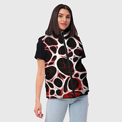 Женский жилет Красная морская волна, цвет: 3D-красный — фото 2