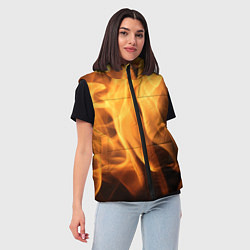 Женский жилет Языки пламень, цвет: 3D-красный — фото 2