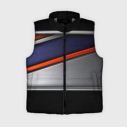 Женский жилет Blue black red, цвет: 3D-светло-серый