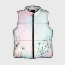 Женский жилет Цветочный восход, цвет: 3D-светло-серый