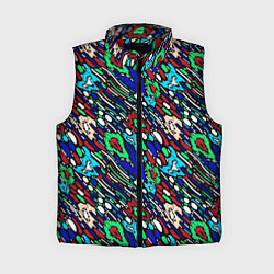 Женский жилет Абстрактный цветной узор
