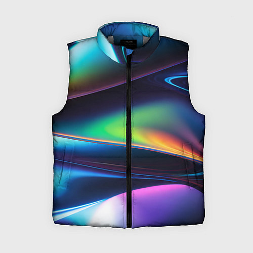 Женский жилет Голографический материал / 3D-Светло-серый – фото 1
