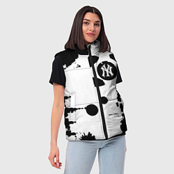 Женский жилет New York yankees - baseball team pattern, цвет: 3D-светло-серый — фото 2