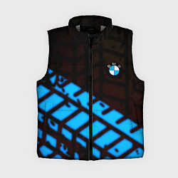 Женский жилет BMW sport car abstraction, цвет: 3D-светло-серый