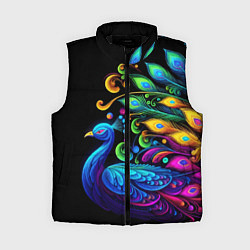 Женский жилет Neon peacock - art