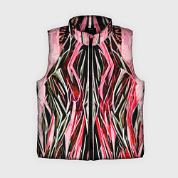 Женский жилет Чёрные и красные полосы