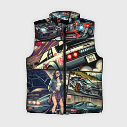 Женский жилет Japanese cars art