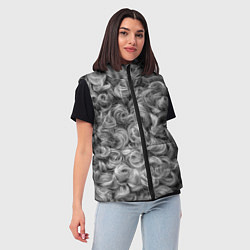 Женский жилет Кудрявая шерсть баранов, цвет: 3D-светло-серый — фото 2