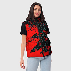 Женский жилет Destiny краски надписи текстура, цвет: 3D-черный — фото 2