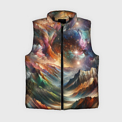 Женский жилет Горы и блеск, цвет: 3D-черный