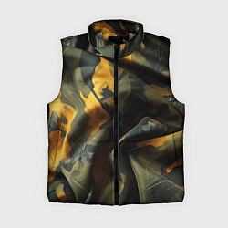 Женский жилет Релистичный камуфляж, цвет: 3D-светло-серый