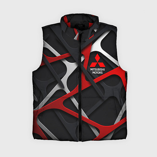 Женский жилет Mitsubishi - texture / 3D-Красный – фото 1