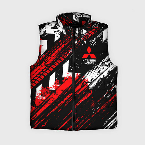 Женский жилет Mitsubishi - sport style / 3D-Красный – фото 1