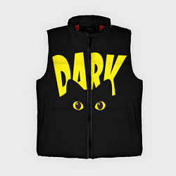 Женский жилет Dark cat eyes - черный кот