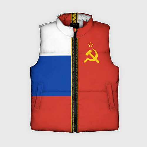Женский жилет Россия и СССР / 3D-Красный – фото 1