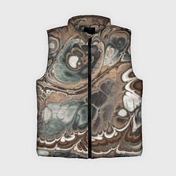 Женский жилет Абстрактный разноцветный узор, цвет: 3D-светло-серый