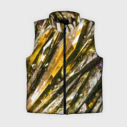 Женский жилет Драгоценные кристаллы жёлтые