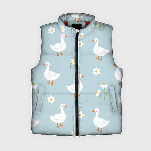 Женский жилет Гусиный узор / 3D-Красный – фото 1