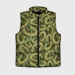 Женский жилет Подковы - камуфляж