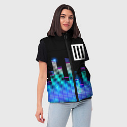Женский жилет Paramore эквалайзер, цвет: 3D-черный — фото 2