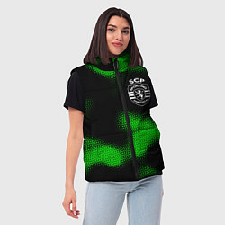 Женский жилет Sporting sport halftone, цвет: 3D-черный — фото 2