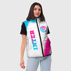 Женский жилет Inter neon gradient style вертикально, цвет: 3D-черный — фото 2