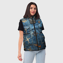 Женский жилет Джинсы лётчика-авиатора, цвет: 3D-черный — фото 2