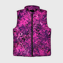 Женский жилет Абстрактная текстура тёмно-розовый