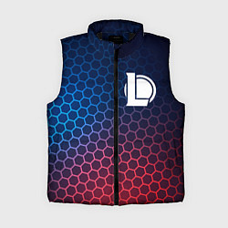 Женский жилет League of Legends неоновые соты, цвет: 3D-черный