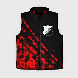 Женский жилет Hoffenheim sport grunge, цвет: 3D-красный