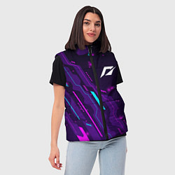 Женский жилет Need for Speed neon gaming, цвет: 3D-черный — фото 2